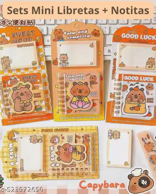 Capybara Sticky Note With Diary