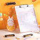 Kawaii Transparent Exam Pad