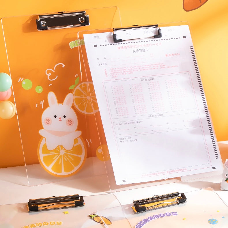 Kawaii Transparent Exam Pad