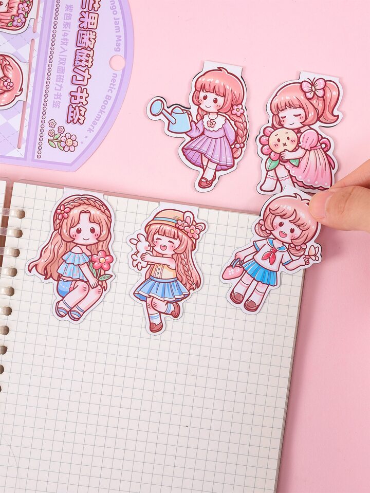 Magnetic Bookmark W Stickers