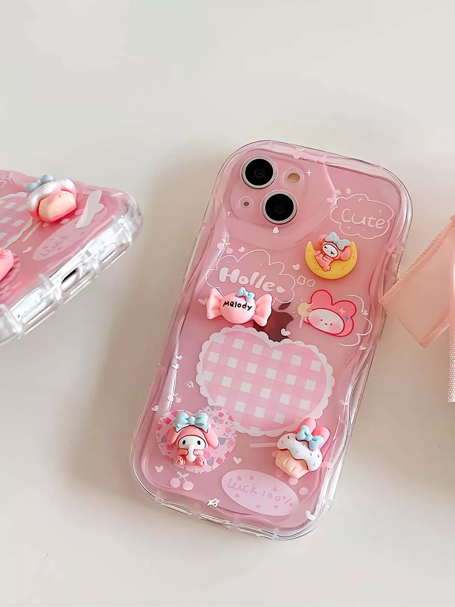 My Melody Iphone Case With Charm