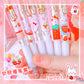 Strawberry Gel Pen Set (6pcs pack)