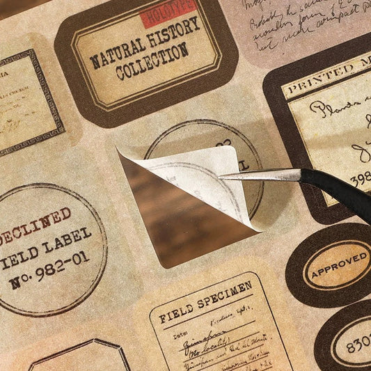 Vintage Old Ticket Journal Sticker