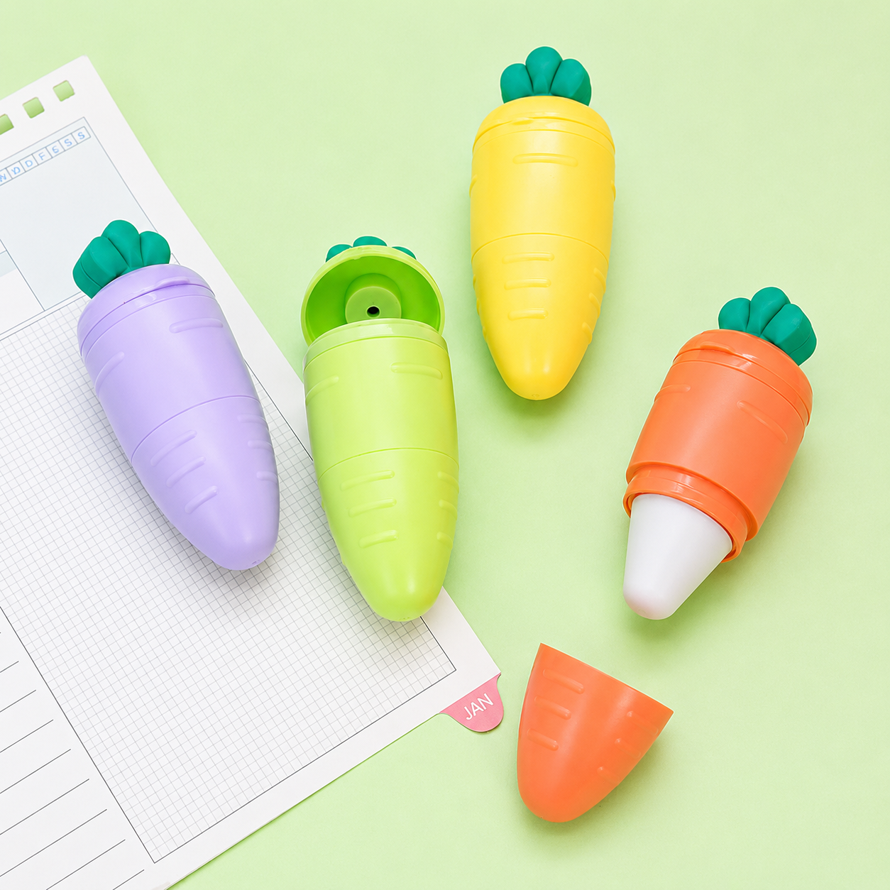 Carrot Eraser Sharpener