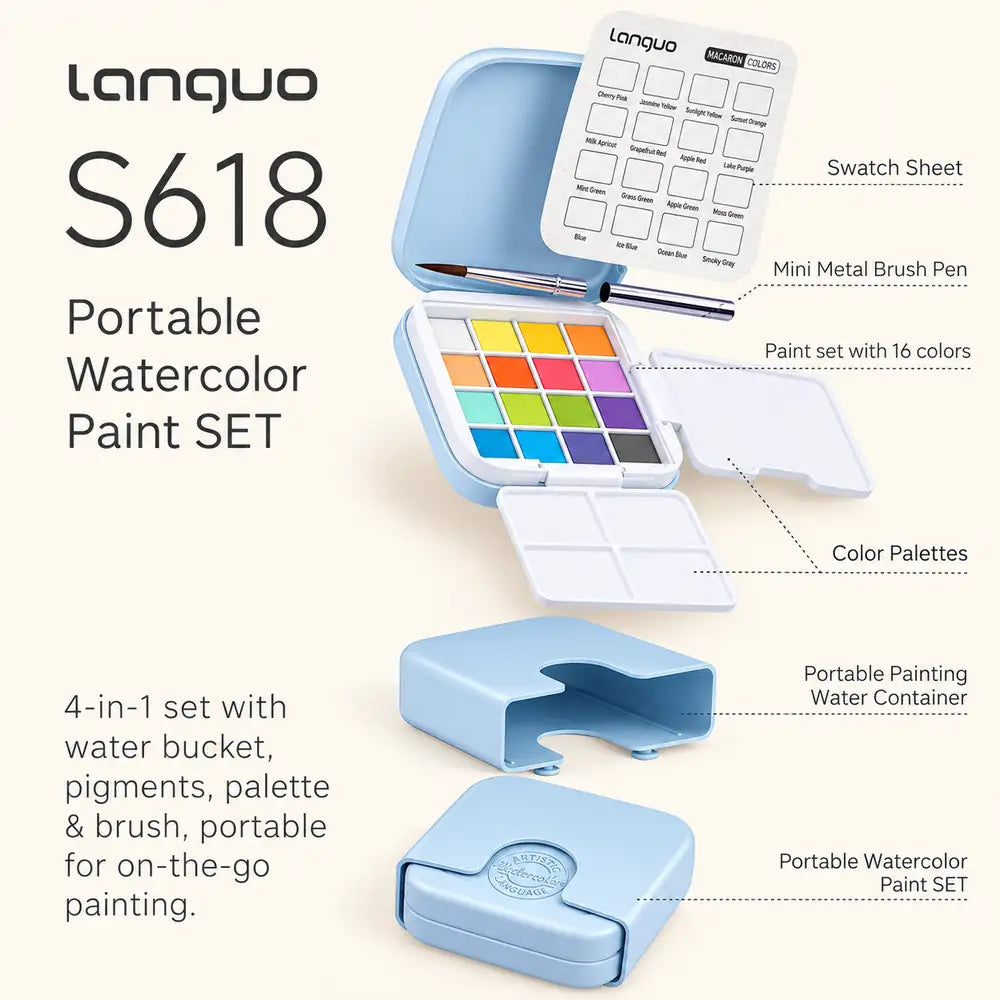 Portable Watercolor Set