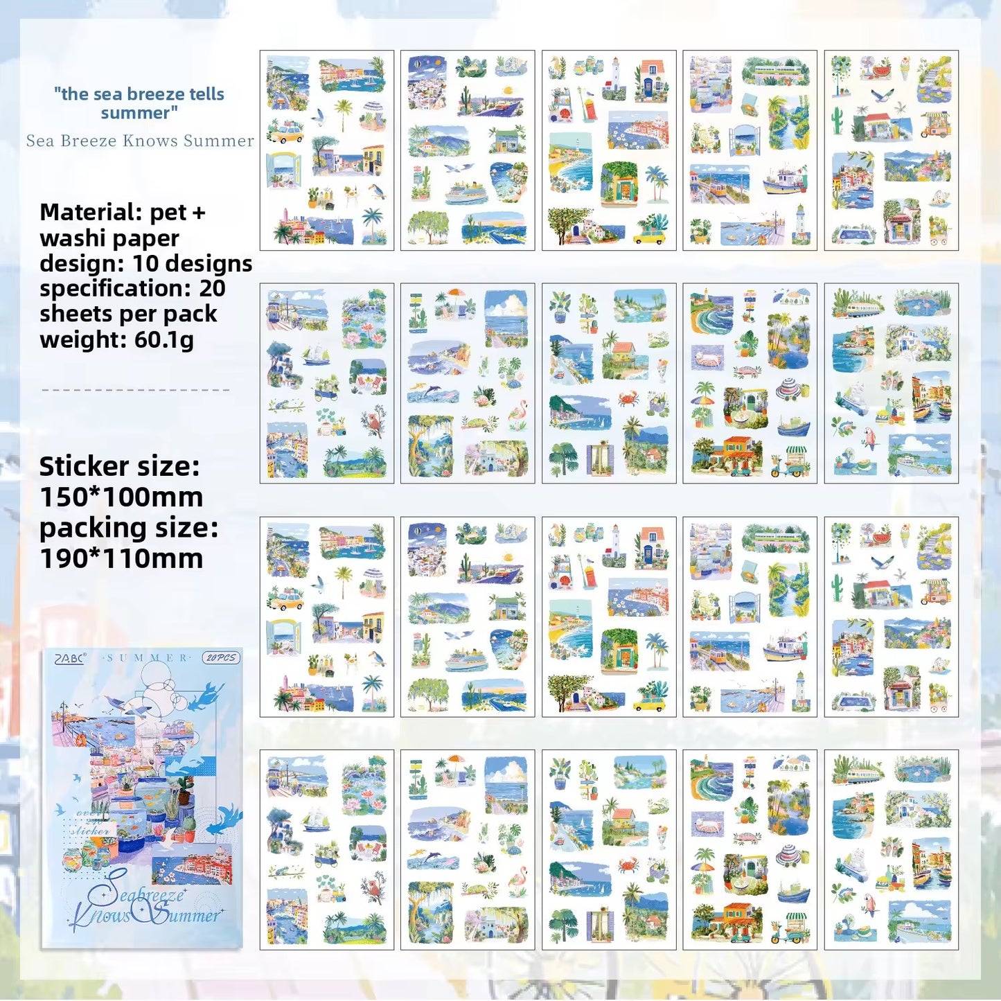 Aesthetic Landscape Sticker Book