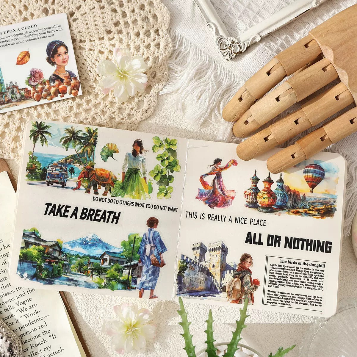 Wanderlust Watercolours Sticker Pack