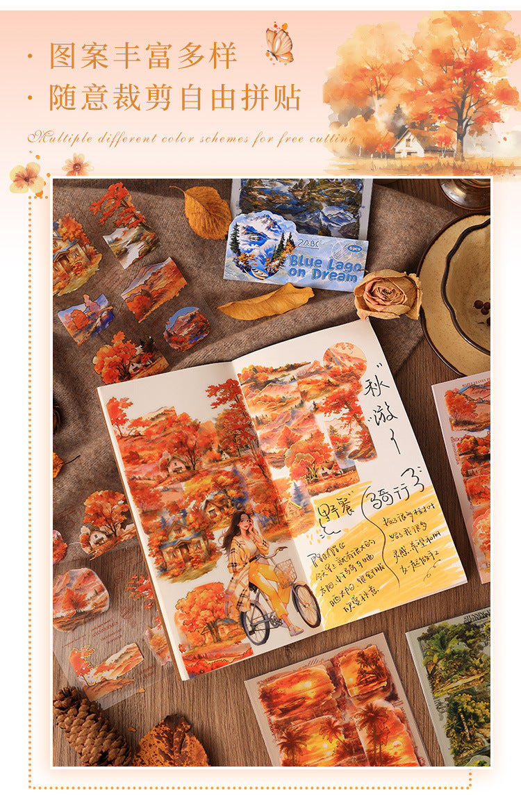 Beautiful Tour Line Journal Stickers (6Sheet Set)