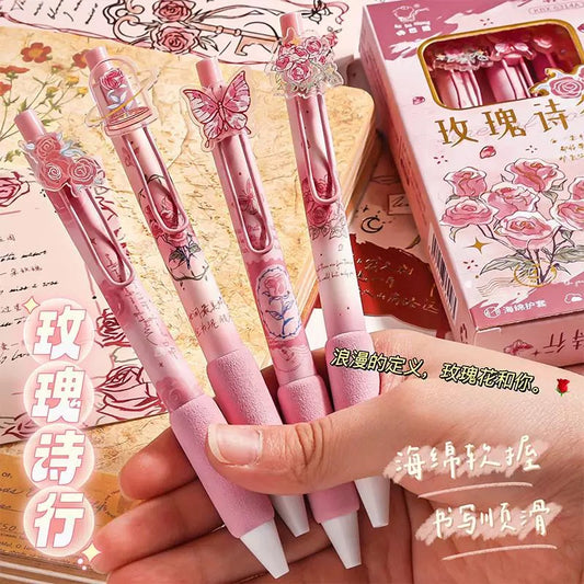 Rose Garden Pens (Set of 4pcs)