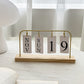 Pinteresty Nordic Flip Metal Desk Calendar