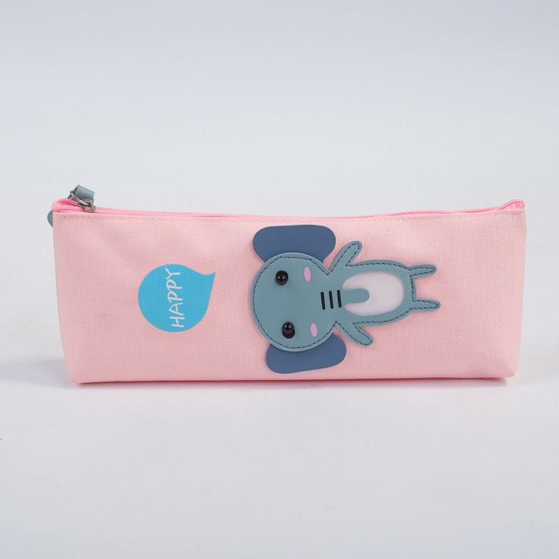 Elephant Canvas Pencil Case