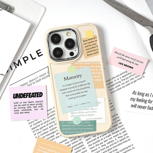 English Quote Theme Journaling Sticker Roll
