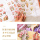 Vintage Floral Journal Stickers (6pcs Set)