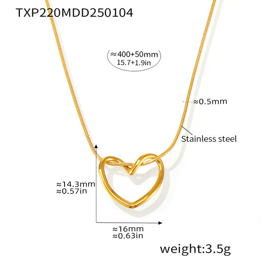Infinity Heart Pendant Necklace