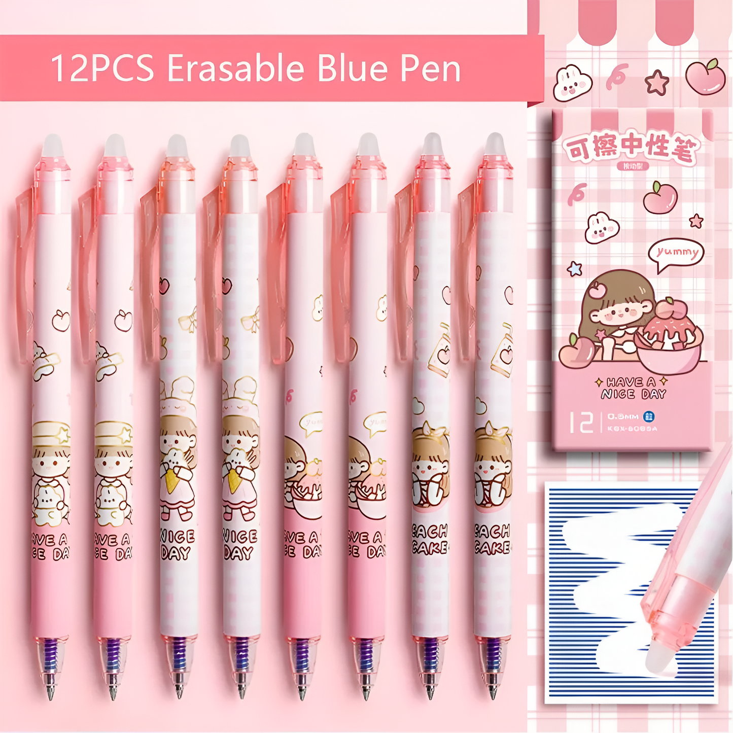 Girly Erasable Pens