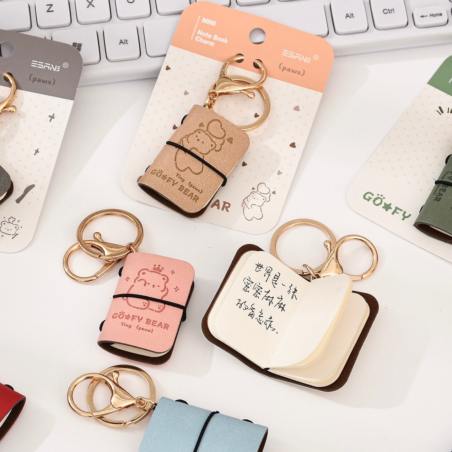 Tiny Bear Keychain Diary