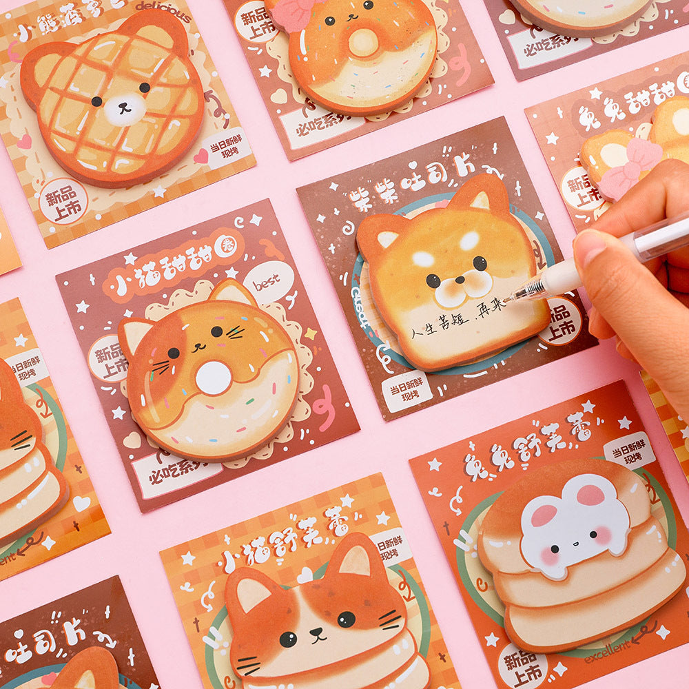 Kitty Bread Mini Sticky Note