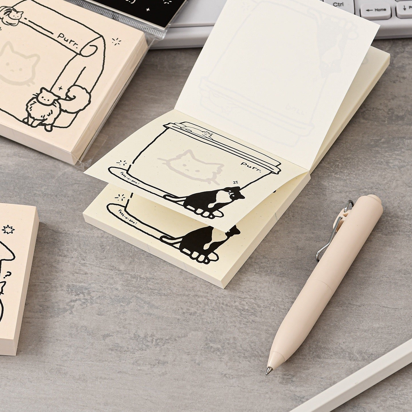 Doodle Kitty Sticky Note