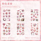 Vintage Floral Journal Stickers (6pcs Set)