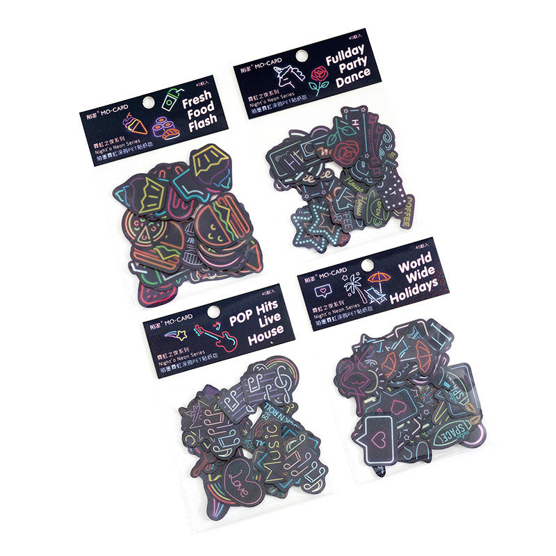 Neon Deco Journaling Sticker