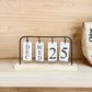 Pinteresty Nordic Flip Metal Desk Calendar