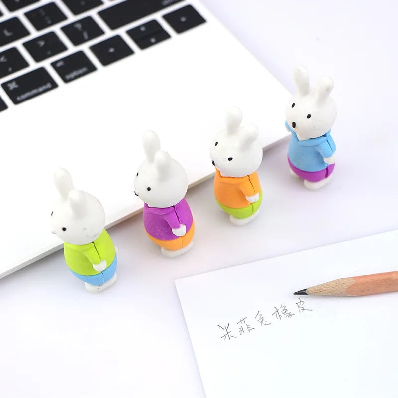 Bunny Eraser 5pcs Set