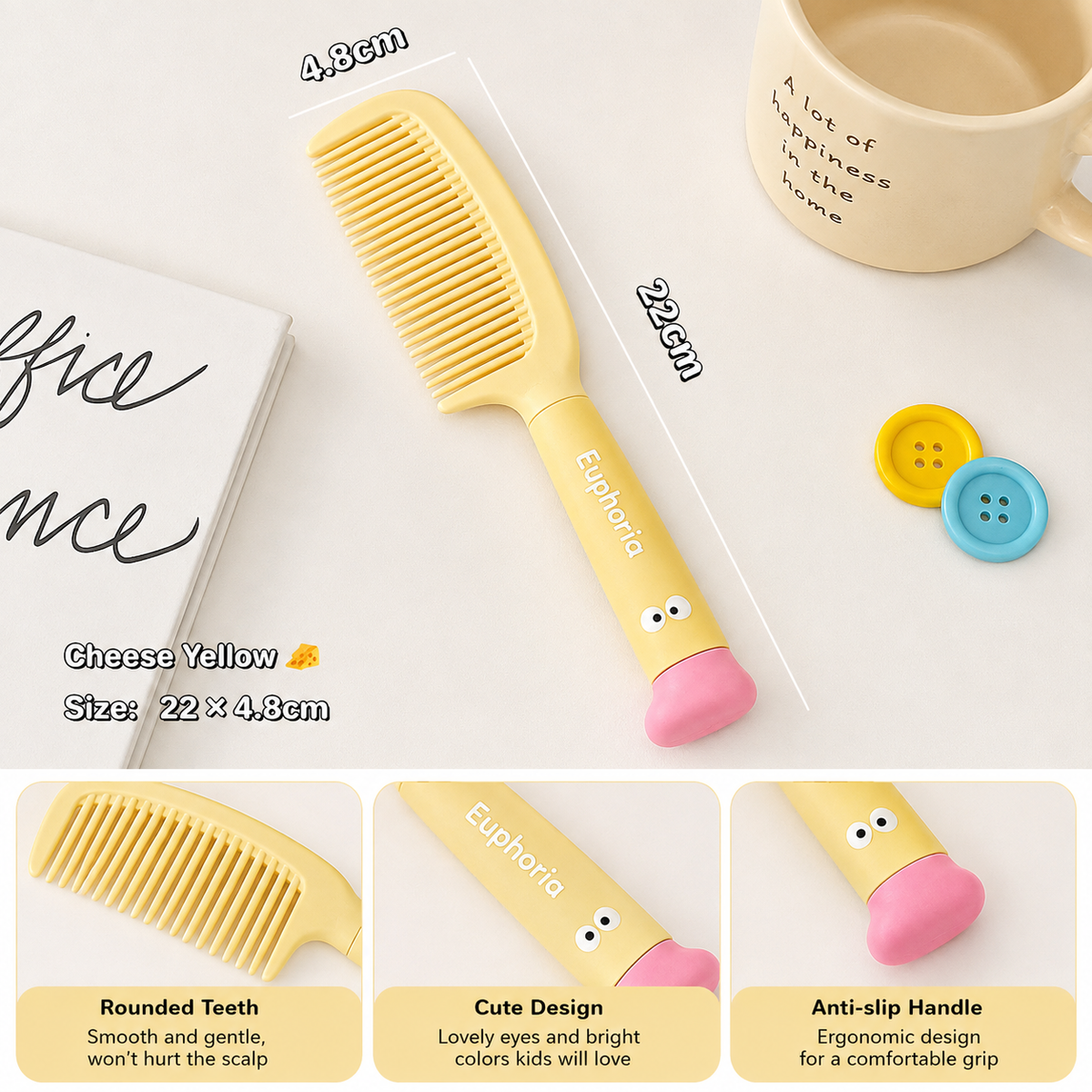 Happy Hair Comb