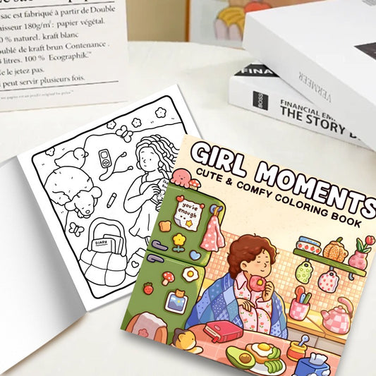 Girl Moments Coloring Book