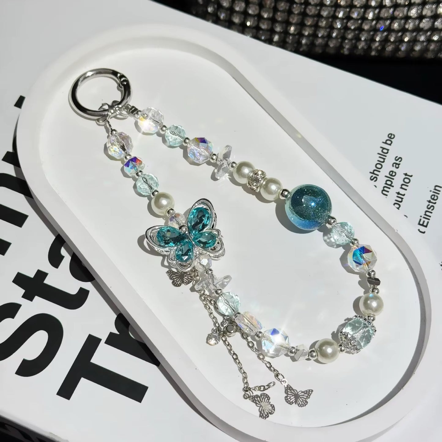 Butterfly Mobile Keychain