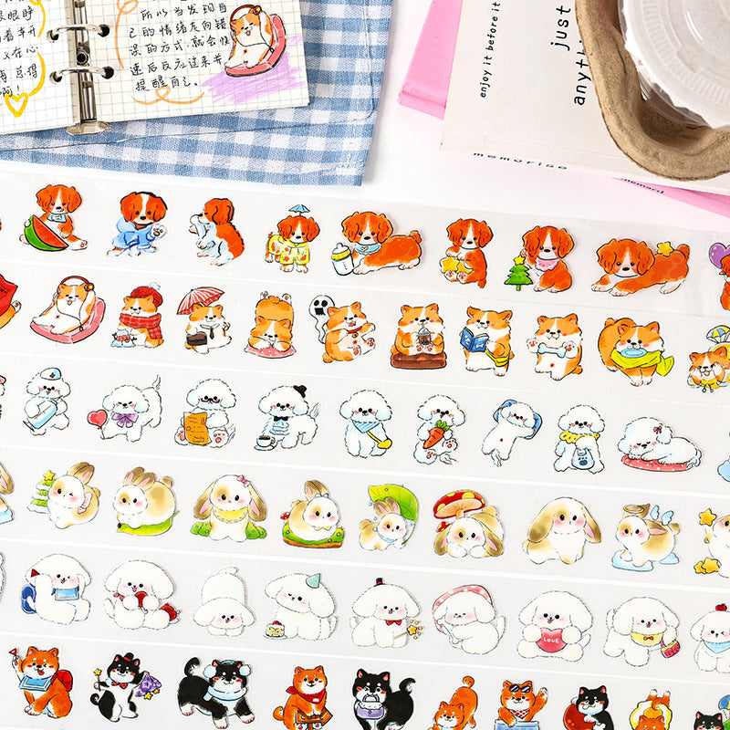 Cute Pet Washitape Roll Set 6 PCs