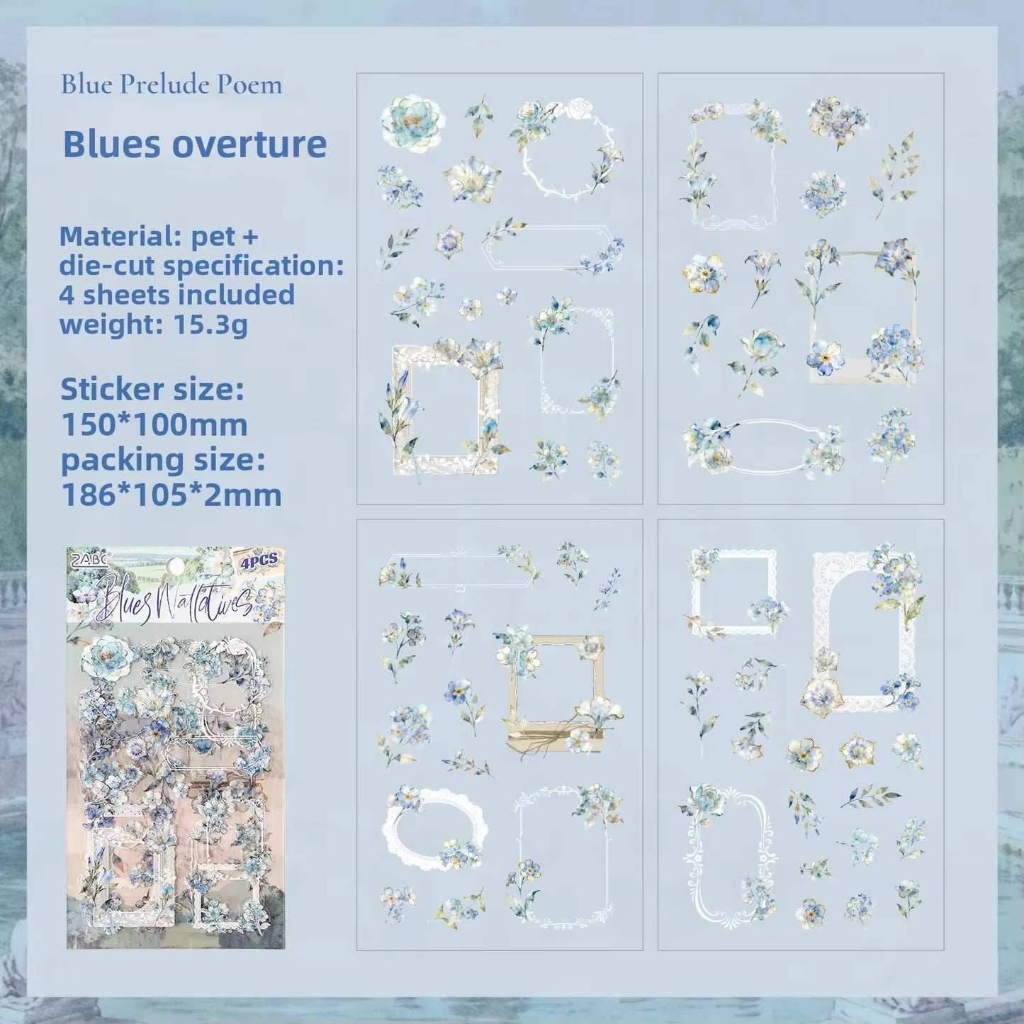Floral Wreath Deco Sticker