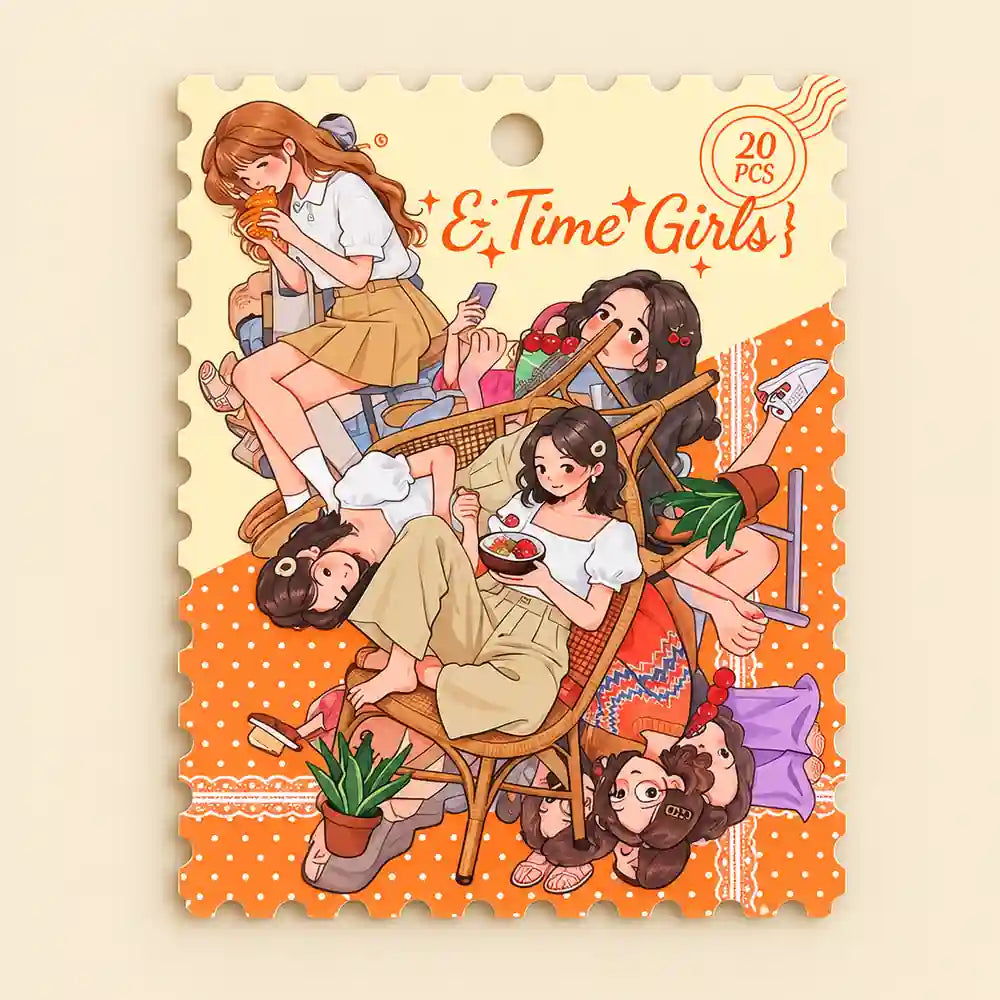 Kawaii Girls Daily Sticker Set
