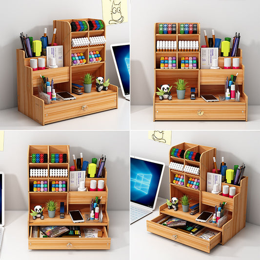 DIY Wooden Desk Organizer