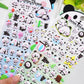 Panda Puffy Stickers