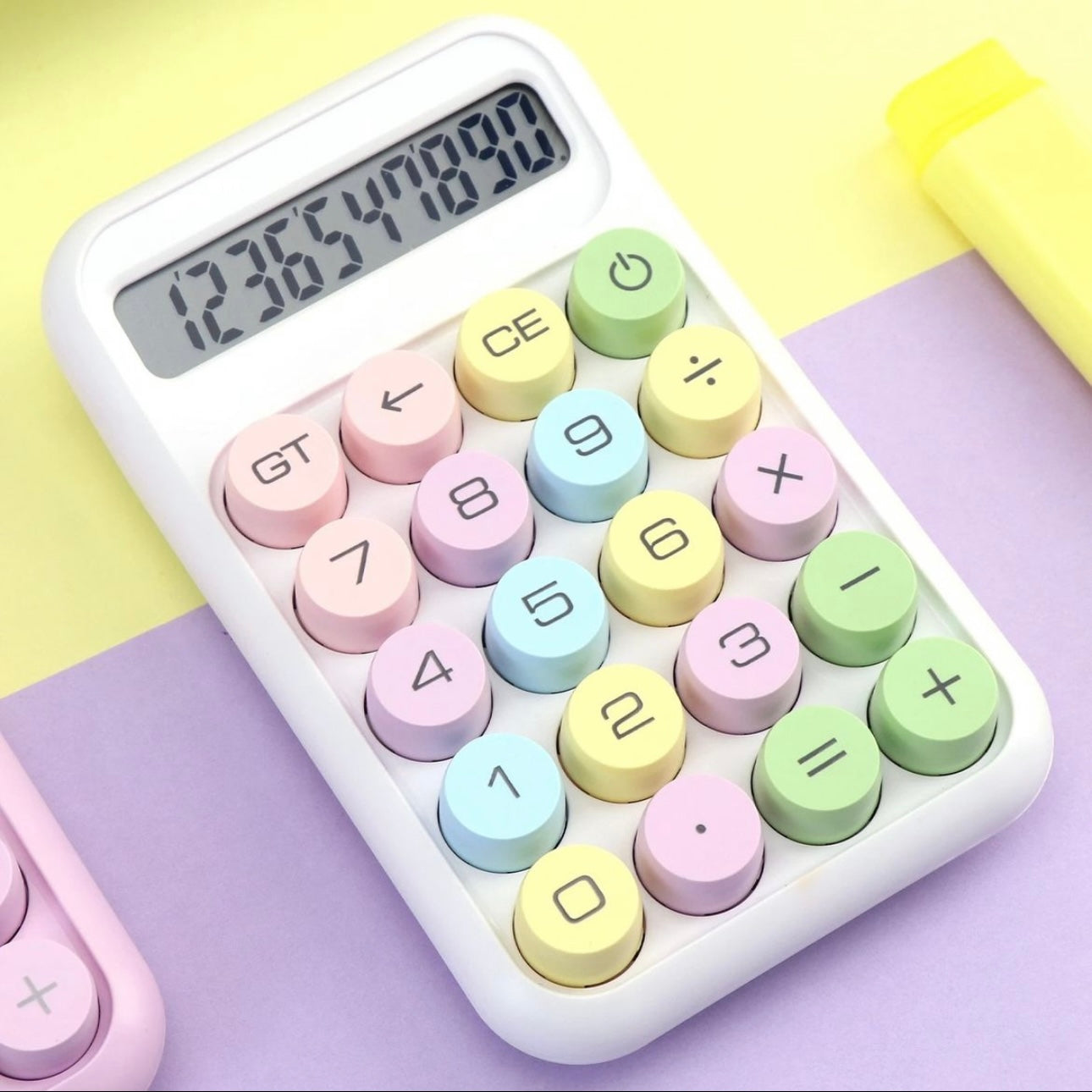 Pastel Mechanical Calculator