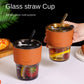 Glass Coffee Mugs With Straw