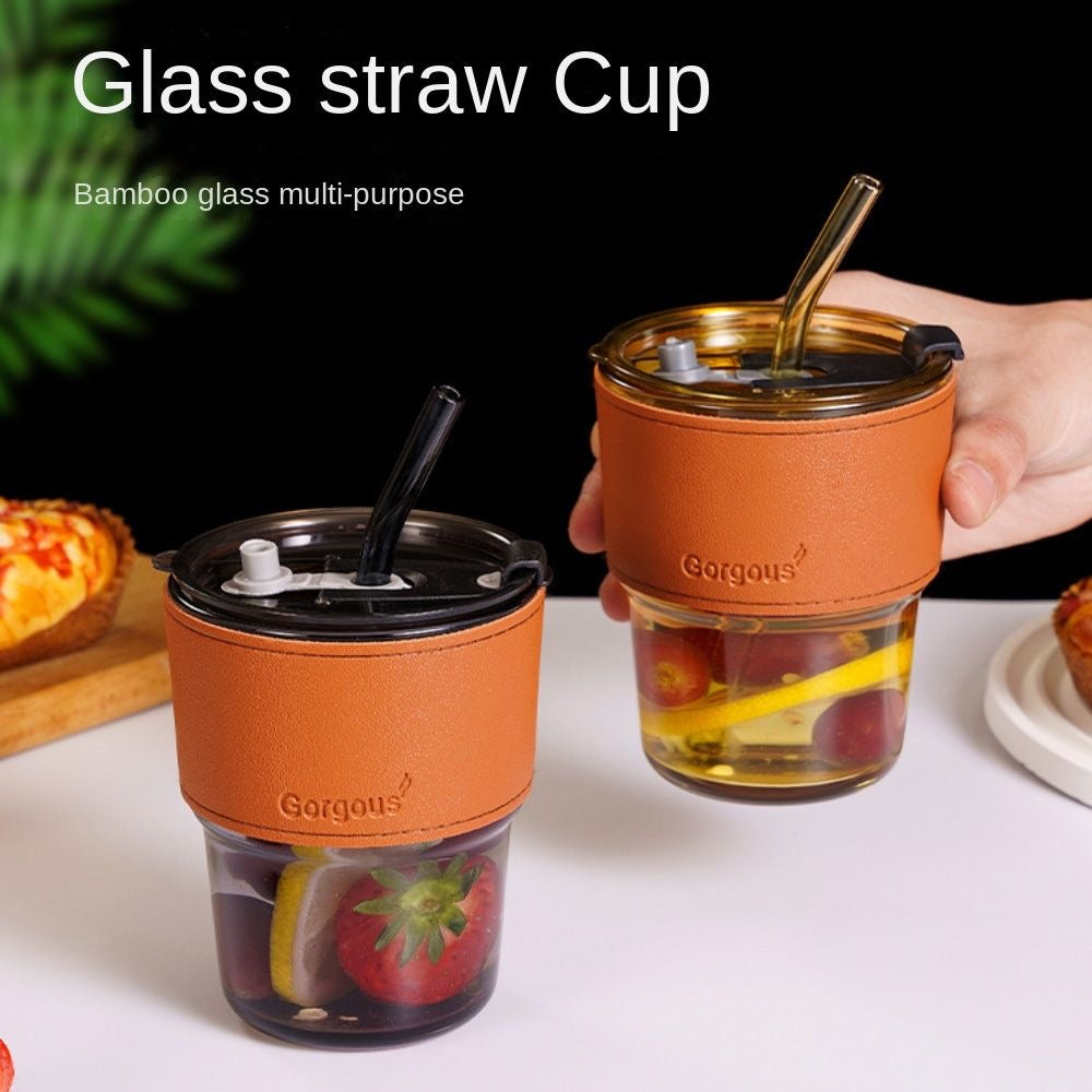 Glass Coffee Mugs With Straw