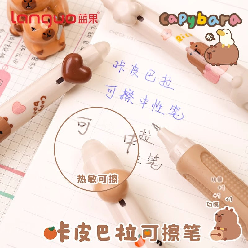 Capybara Erasable Pen Set 3 Pcs