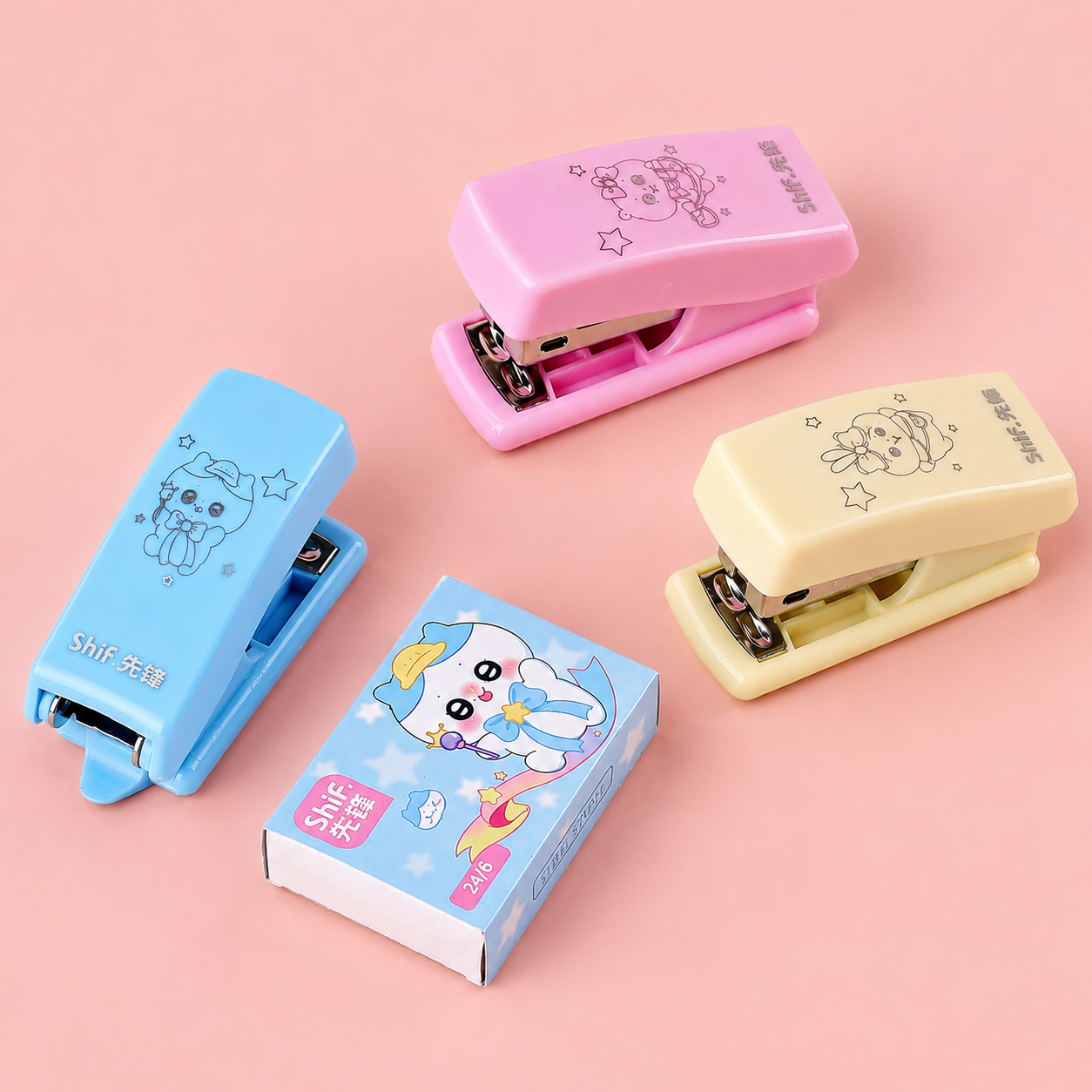 Kawaii Mini Stapler Set