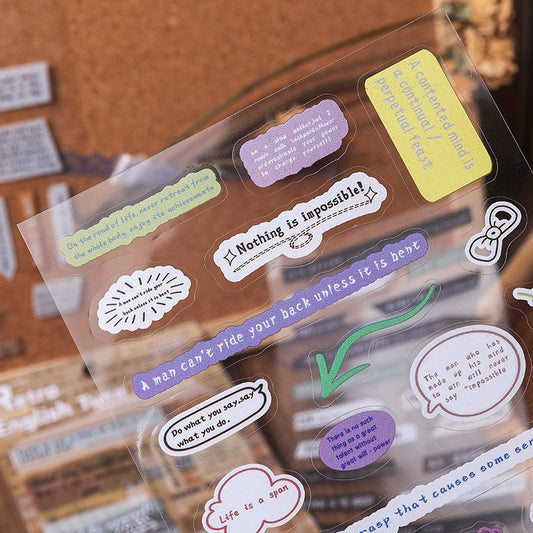 English Sticker Kit (4pcs)