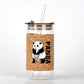 Mini Panda Glass Bottle