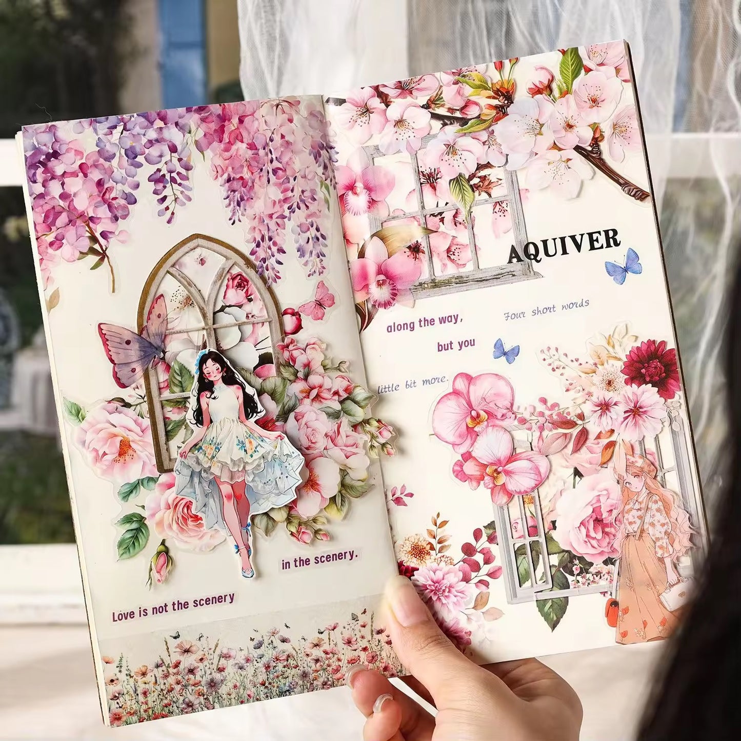 Floral Deco Stickers 20 Pcs