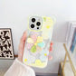 Floral Iphone Case With Charm and Phone Holder