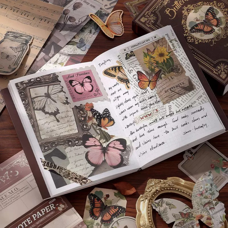 Vintage Butterfly Journaling Kit