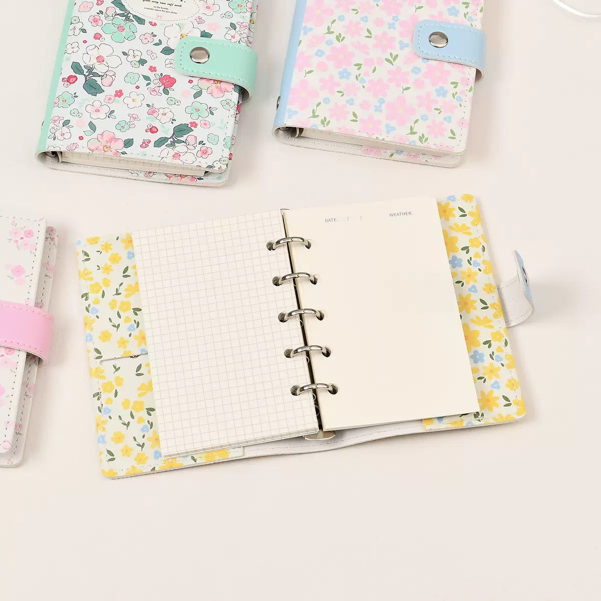 Floral Pocket Ring Journal