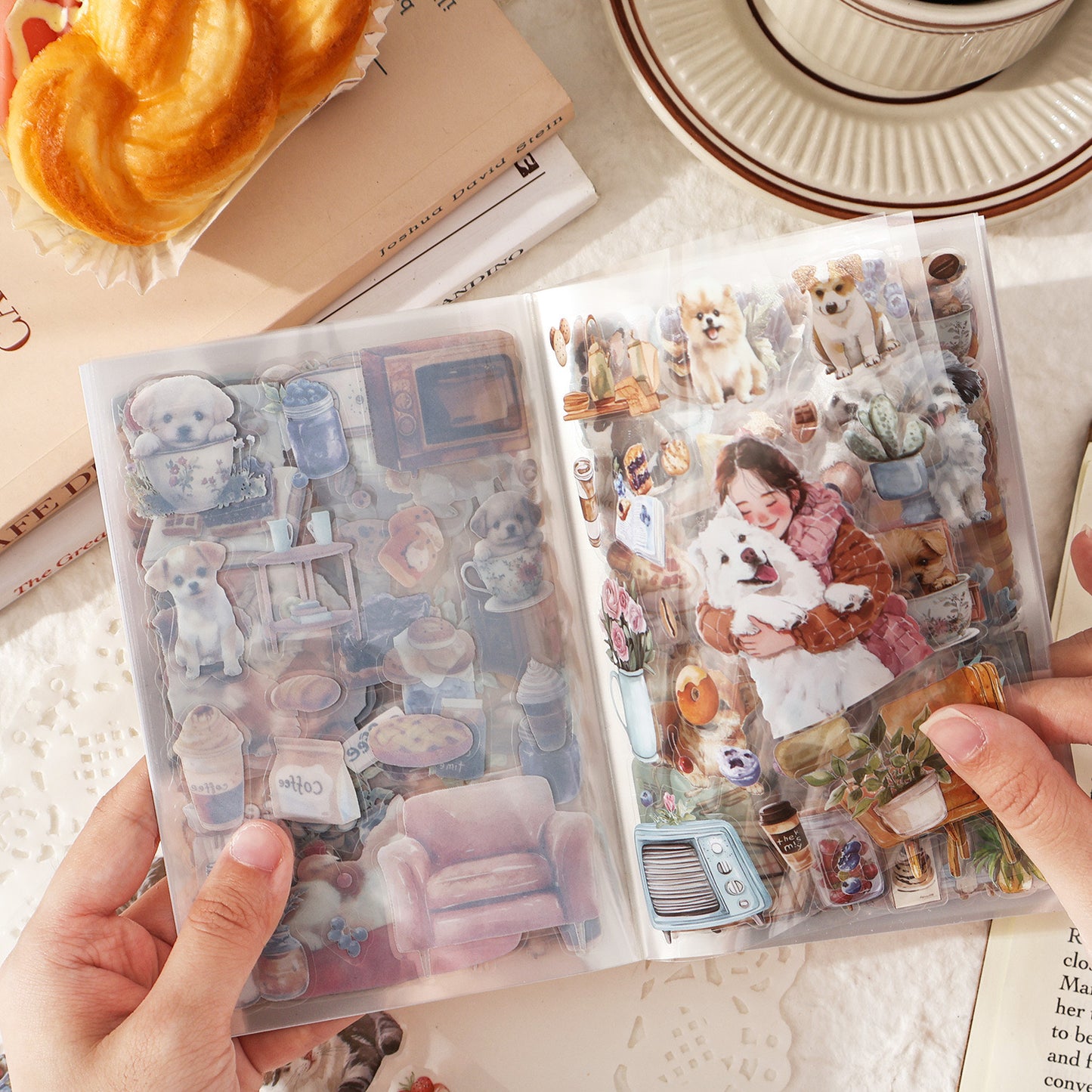 Girl With Pet Journaling Sticker Book