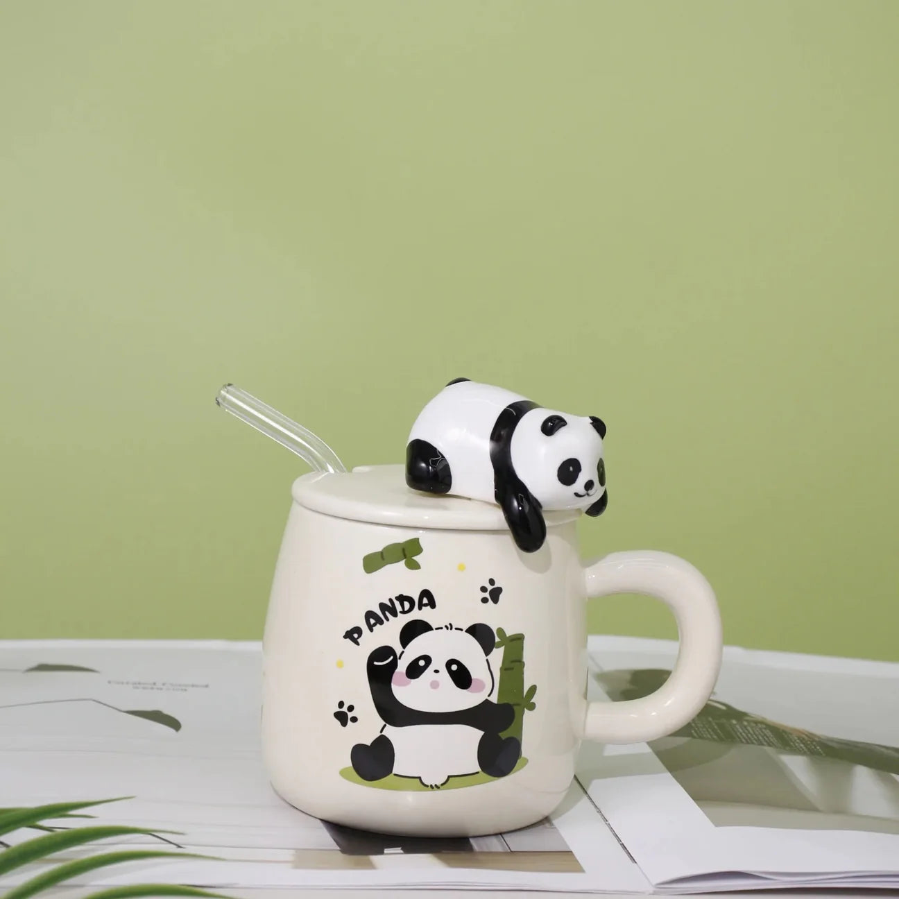 Panda Mug With Spoon