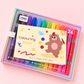 Dual Tip Glitter Highlighter w Coloring Book