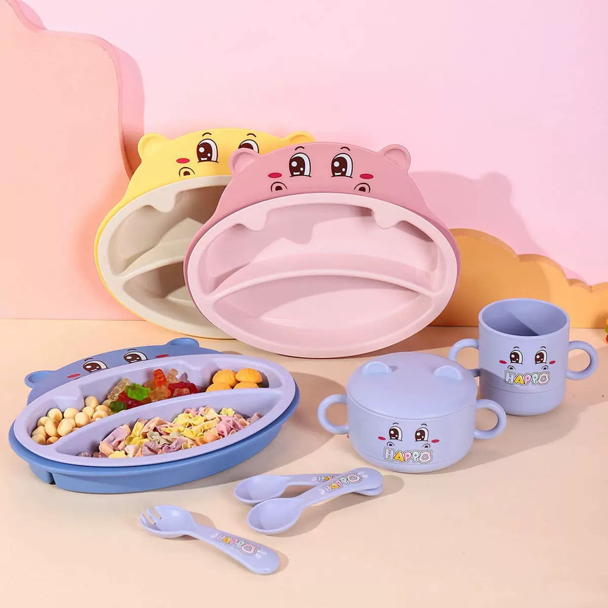 Happy Hippo Tableware Set