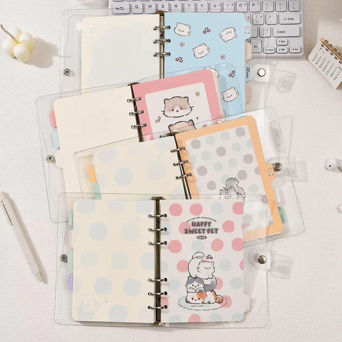 Happy Kitty Spiral Diary